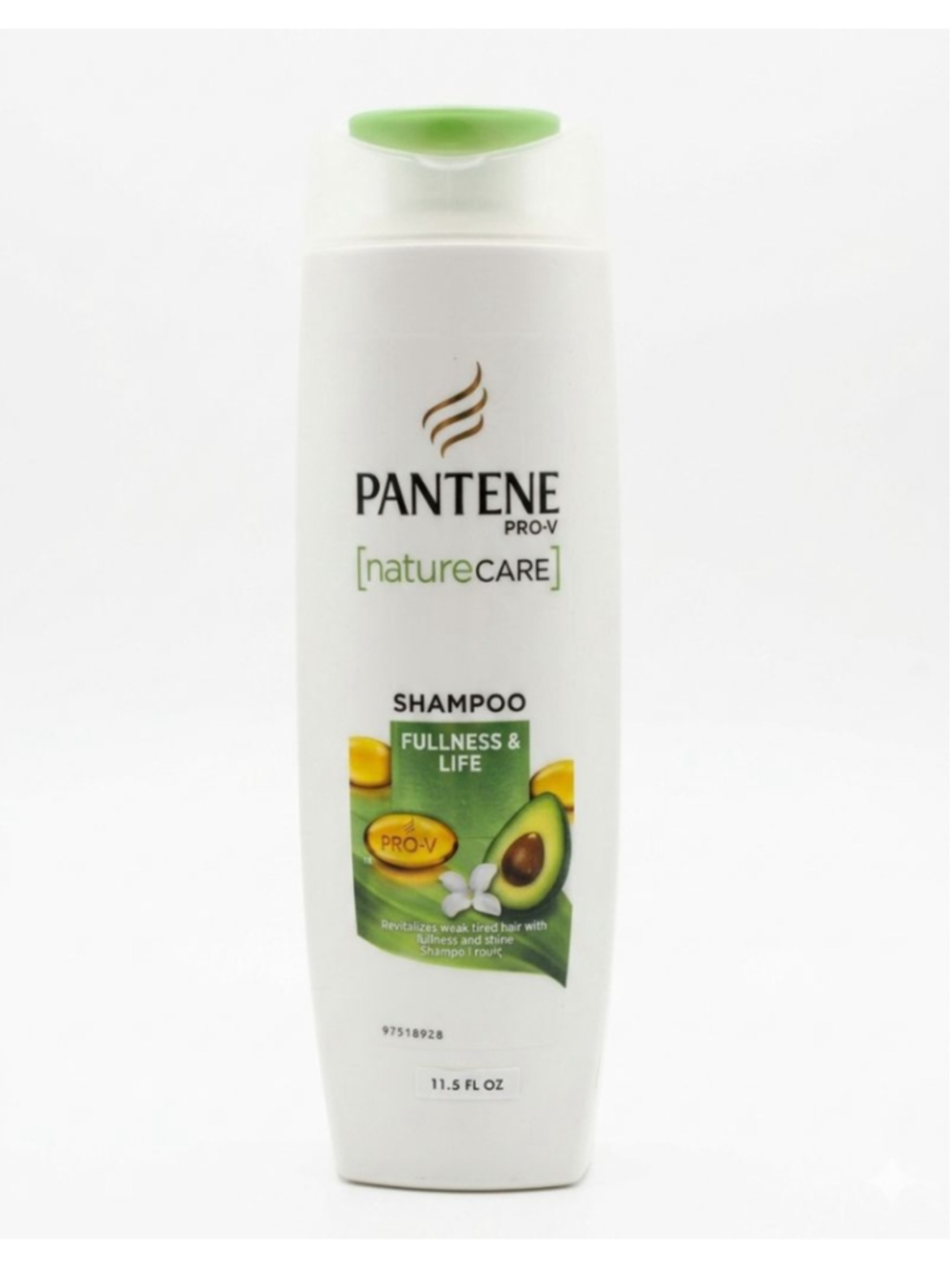 Pantene Pro-V Nature Care Shampoo Fullness and Life Avocado Oil New 16.2oz